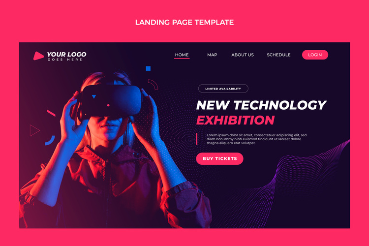 Visual de site moderno com destaque para design e tecnologia