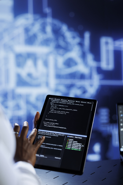 Data center futurista em nuvem